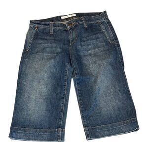 Joe's Jeans Bermuda Denim Shorts Dark Wash Long Jean Short Women's Size 27